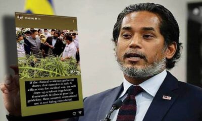 “Ganja tidak akan dipertimbangkan untuk rekreasi,” - Khairy Jamaluddin Abu Bakar