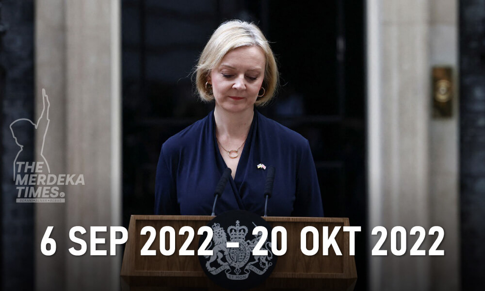 Lizz Truss, PM Britain tersingkat dalam sejarah negara