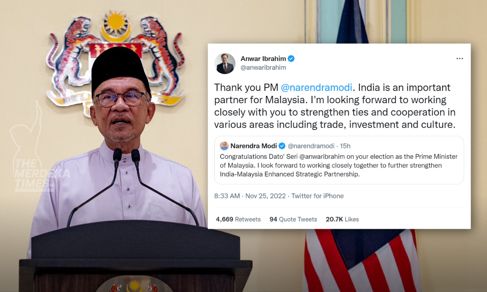 Anwar harap Malaysia jalin kerjasama rapat dengan India
