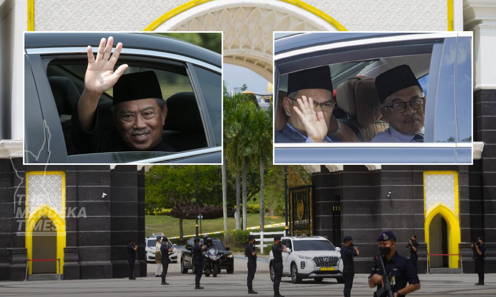 Muhyiddin dan Anwar dititah menghadap Agong- Istana Negara