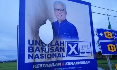 Poster PM di Kuala Kedah dibakar