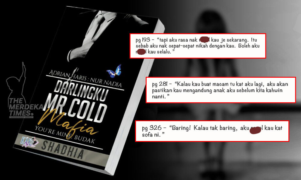 Awek Kelate Kena Rogol - Novel Melayu Darlingku Mr. Cold Mafia didakwa promosi 'child grooming',  hanya fikir keuntungan? | The Merdeka Times