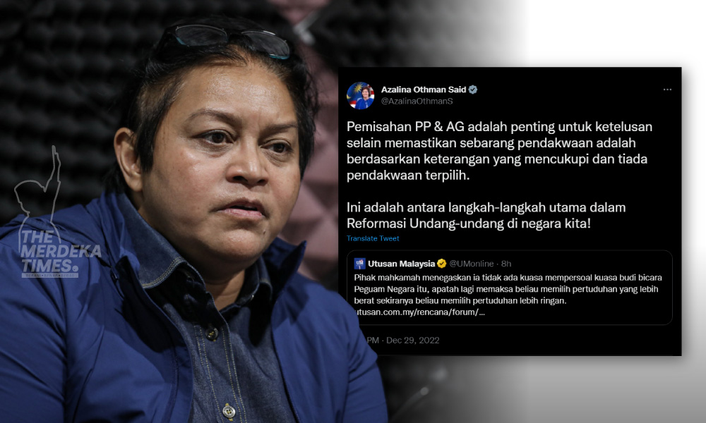 Azalina tegaskan kuasa Peguam Negara, Pendakwa Raya akan diasingkan