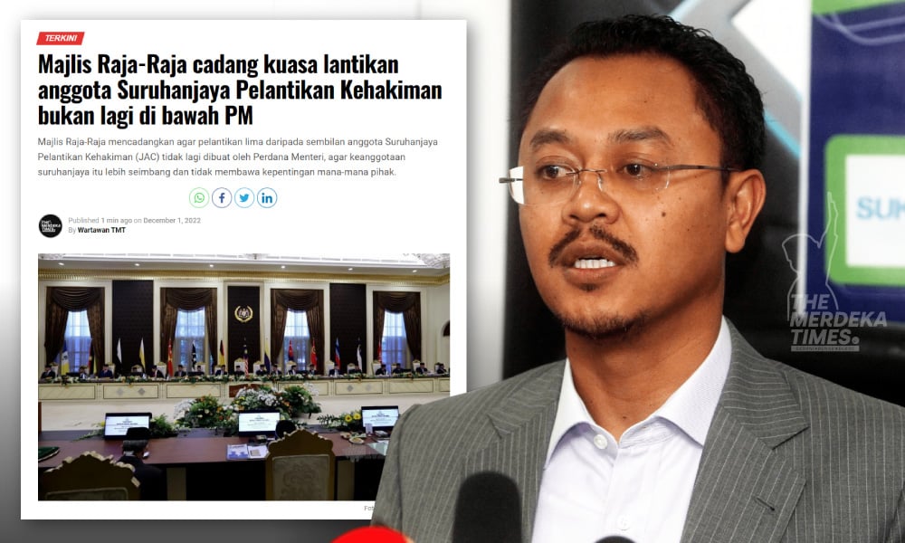 Pelantikan JAC tanpa campur tangan PM, demi mengurangkan pemusatan kuasa PM