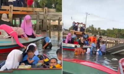 Jeti roboh, 23 murid sekolah jatuh dalam laut