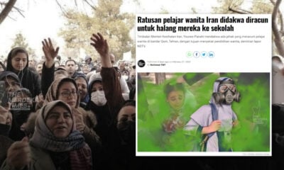 Iran siasat kes 700 pelajar perempuan keracunan