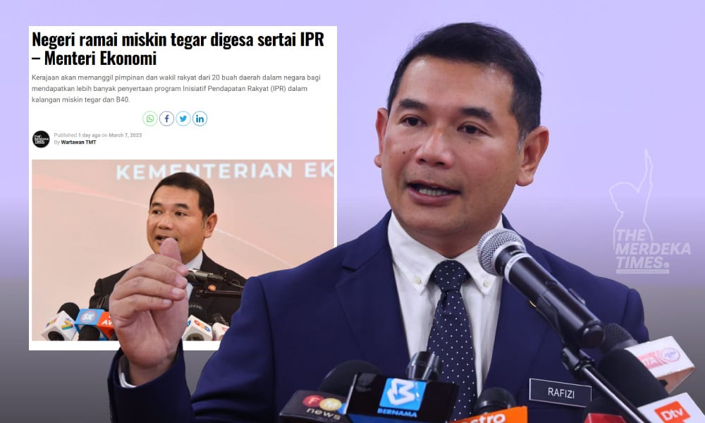 Kelantan, Terengganu, Kedah catat permohonan paling rendah untuk sertai IPR - Rafizi