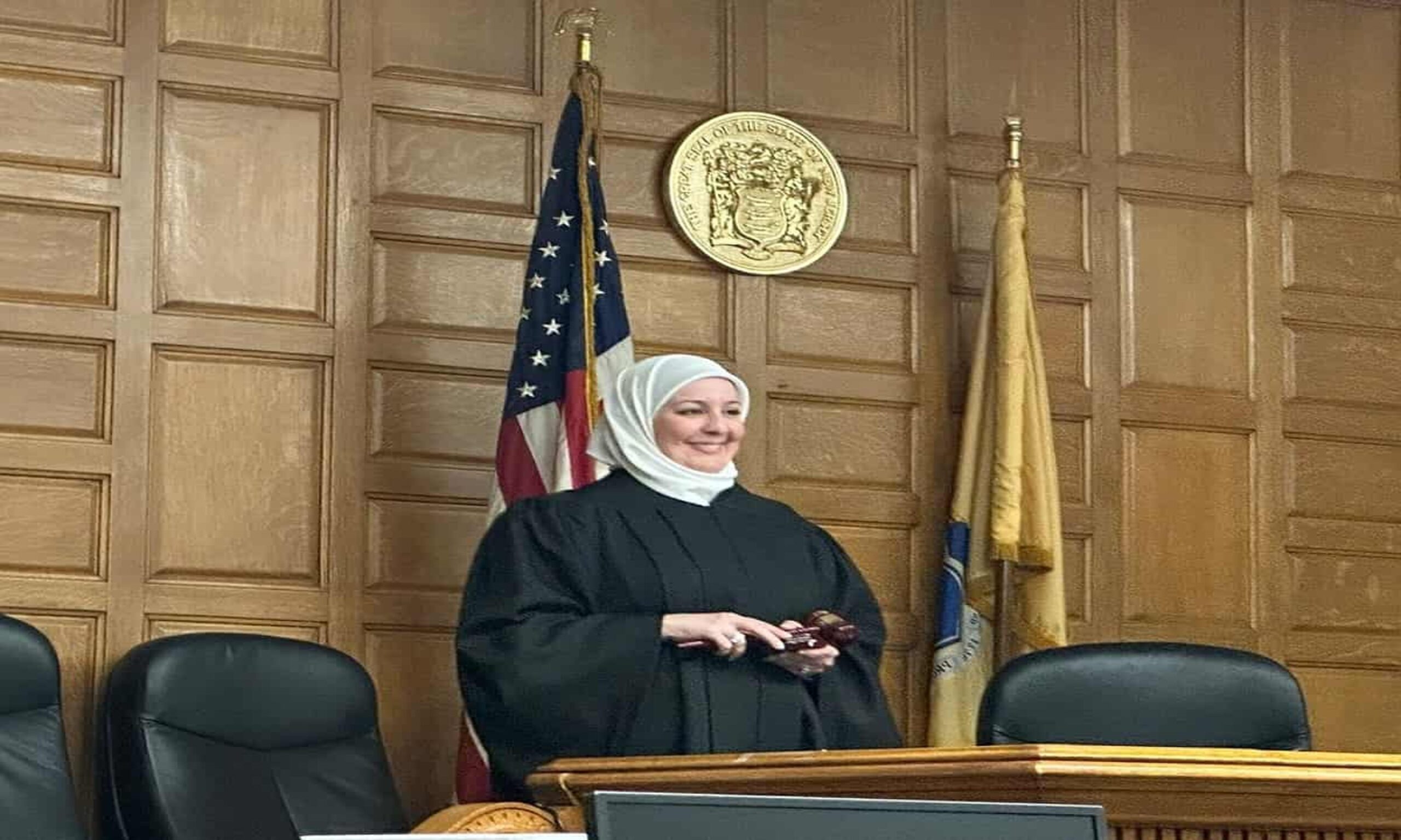 Nadia Kahf hakim berhijab pertama di New Jersey