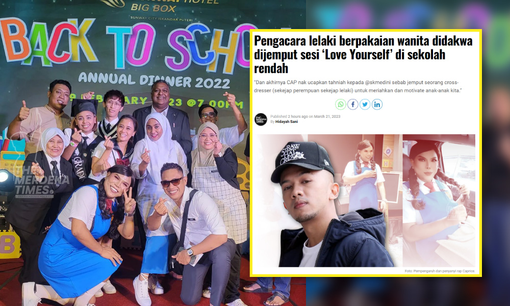 Pengacara lelaki nafi berpakaian wanita ketika acara libatkan sekolah rendah