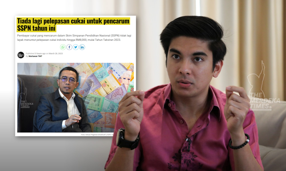 Syed Saddiq desak kerajaan kaji semula keputusan henti pelepasan cukai SSPN