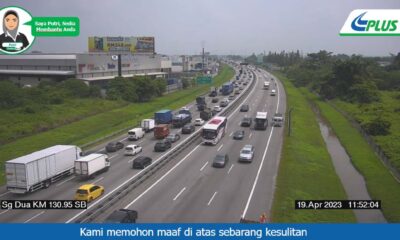 Aliran trafik mulai perlahan di arah utara tanah air