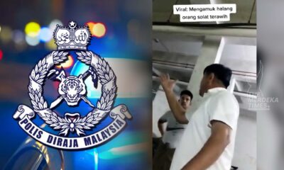 Lelaki tendang pintu surau semasa solat Tarawih ditahan polis