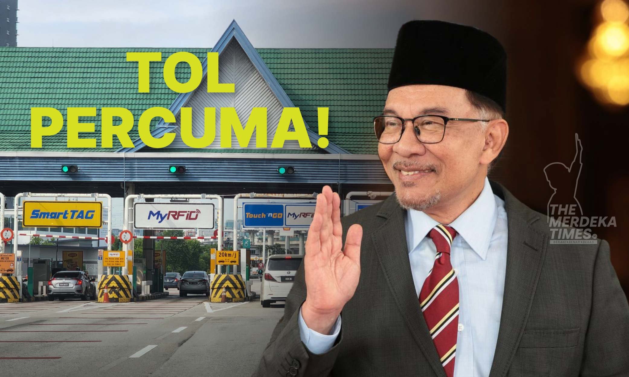 PM umum tol percuma sempena Aidilfitri