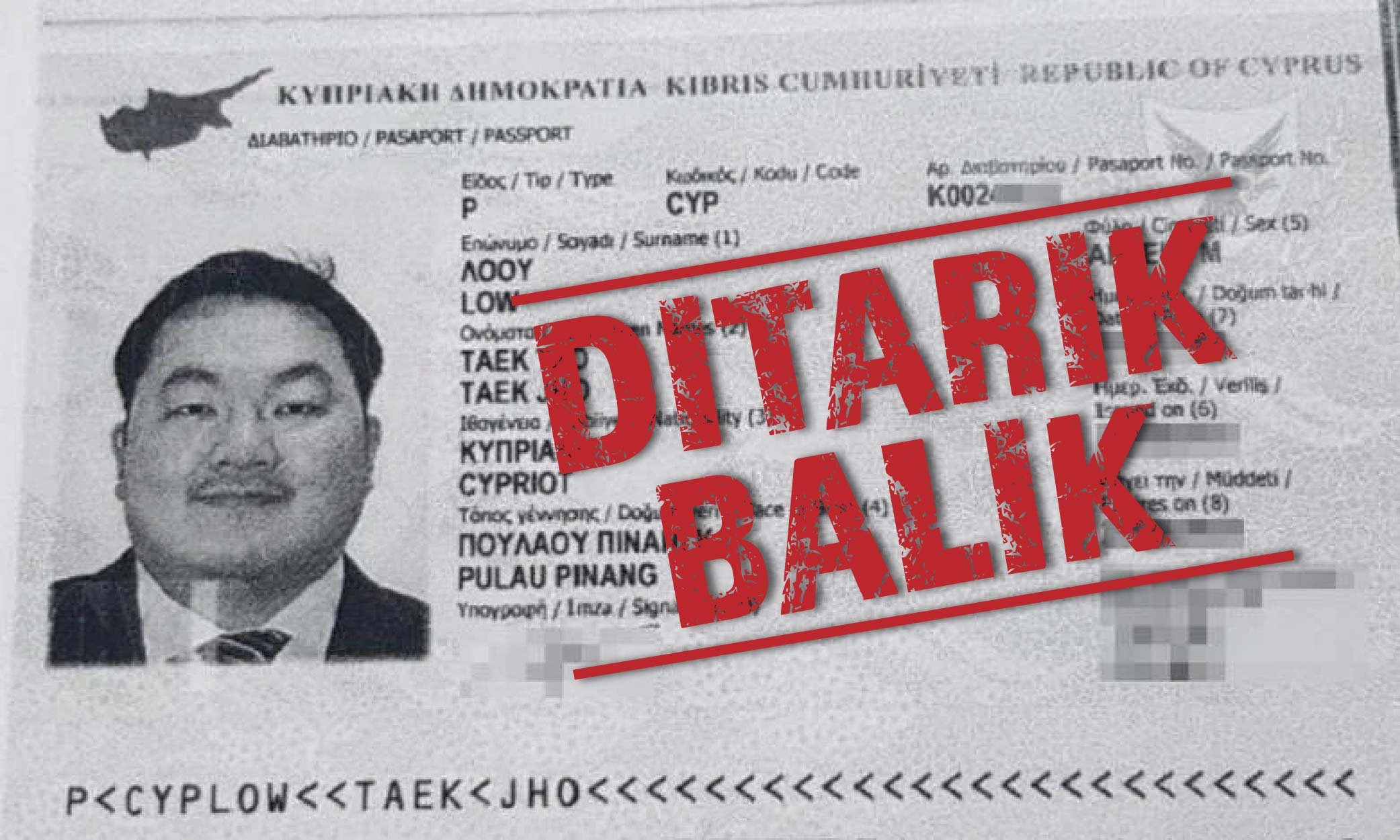 Cyprus tarik balik kewarganegaraan Jho Low