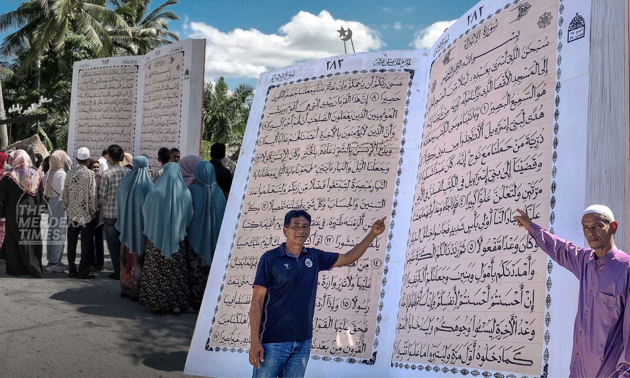 Replika al-Quran gergasi di Yala tarik perhatian pengunjung