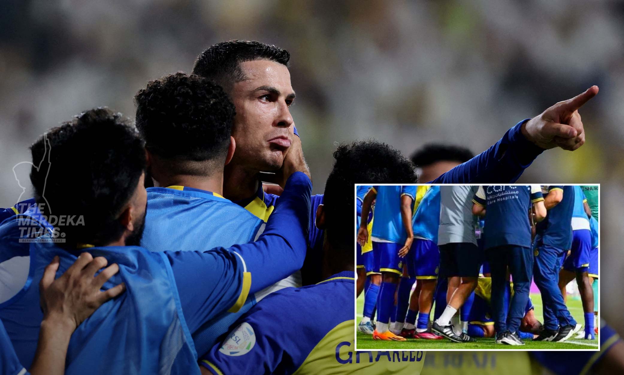 Ronaldo bersujud lepas jaringkan gol