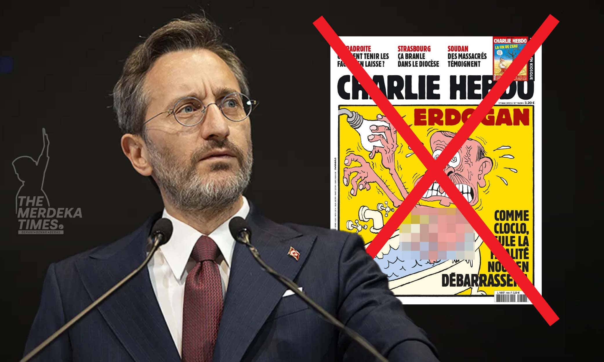 Turkiye selar Charlie Hebdo siar kartun hina Erdogan