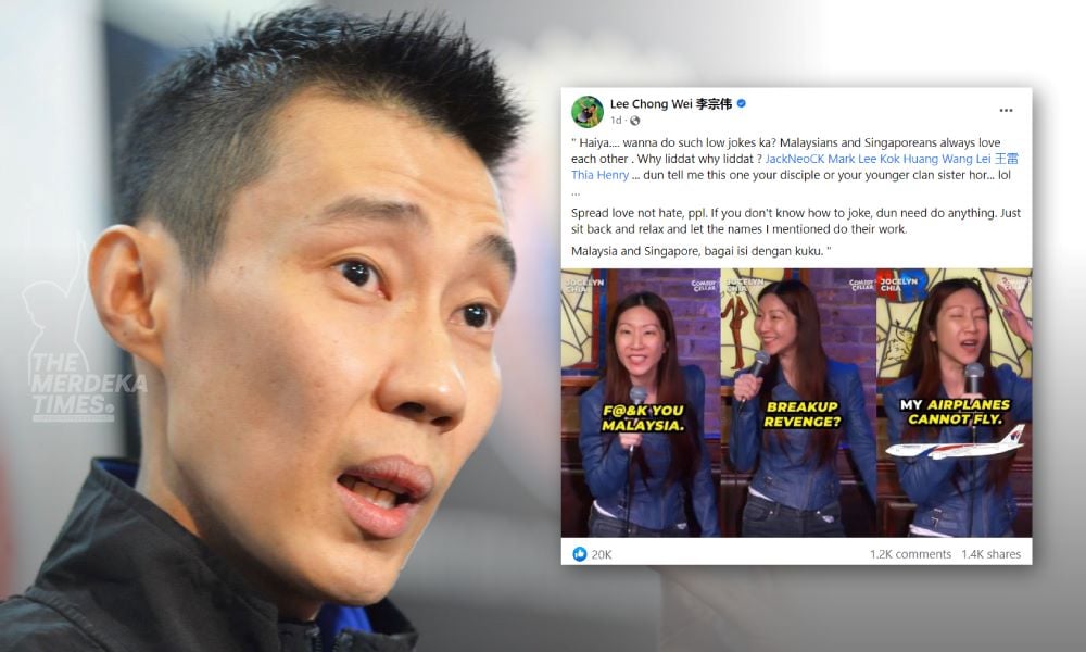 Jocelyn Chia sebarlah kasih sayang, bukan kebencian – Lee Chong Wei