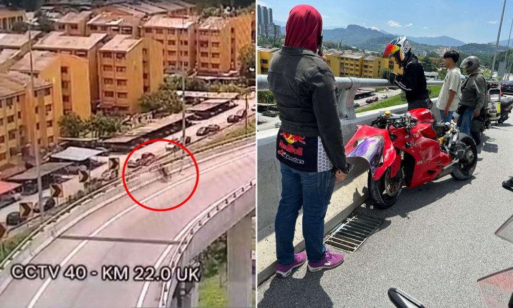 Penunggang Ducati maut terjatuh dari jejambat SUKE