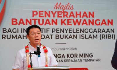 Peruntukan khas rumah ibadat bukan Islam dalam belanjawan tahun depan – Nga Kor Ming