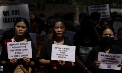 Wanita Manipur bakar rumah suspek utama kes dua perempuan diarak bogel