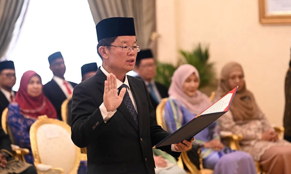 Chow Kon Yeow angkat sumpah Ketua Menteri Pulau Pinang untuk penggal kedua