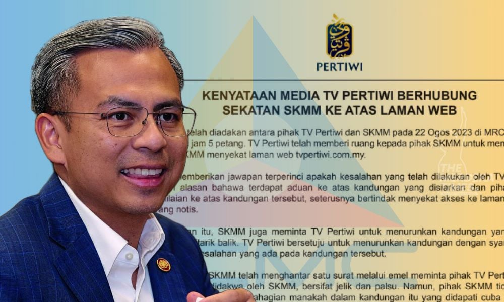 MCMC kesal kenyataan TV Pertiwi, boleh jejas siasatan isu sekatan