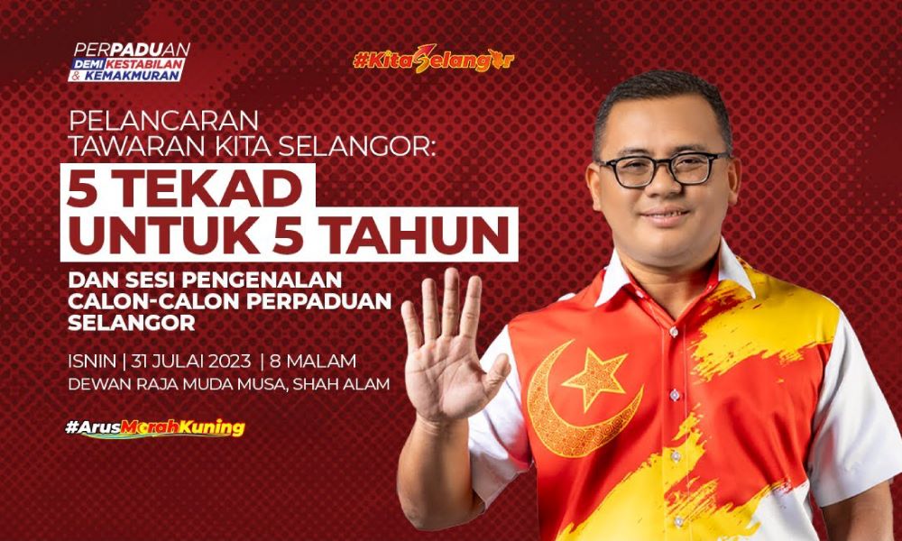 PRN: Amirudin umum tawaran ‘Lima Tekad untuk Lima Tahun Selangor’