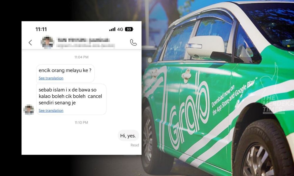 Pemandu Grab tidak benarkan perempuan Muslim naik kenderaan kerana beragama Islam