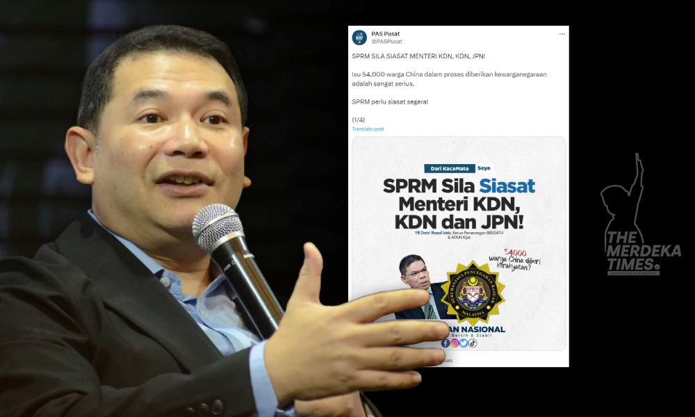 Polis digesa menyiasat catatan media sosial yang dibuat PAS Pusat berhubung dakwaan 54,000 warga China dalam proses diberikan kerakyatan di negara ini.