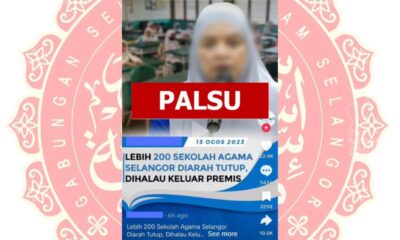 Tidak terima aduan sekolah agama diarah tutup di Selangor – GASIS