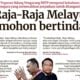 Kekalutan politik: Raja-Raja Melayu dimohon selamatkan negara