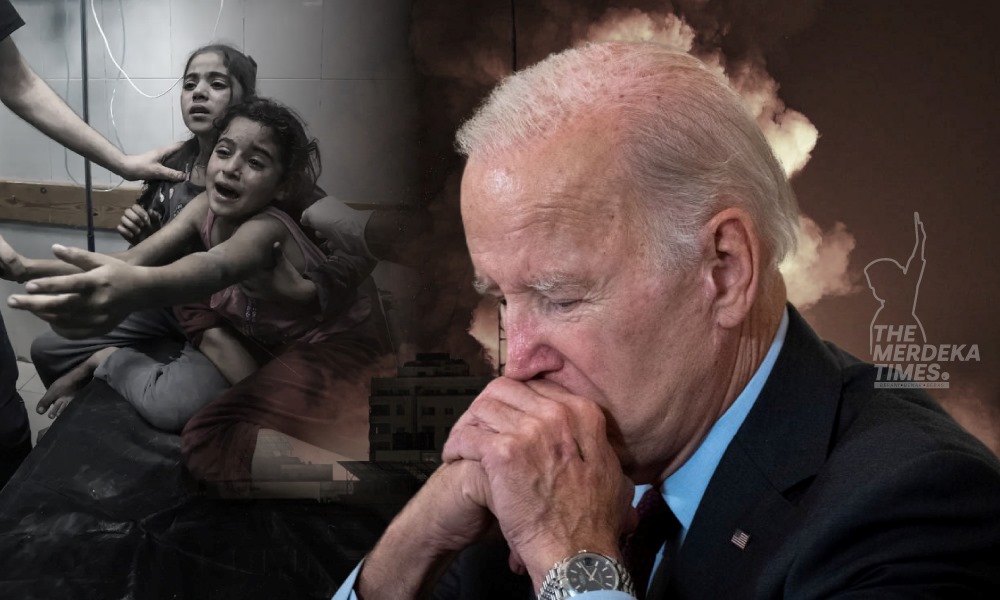 Biden marah, sedih pengeboman hospital di Gaza