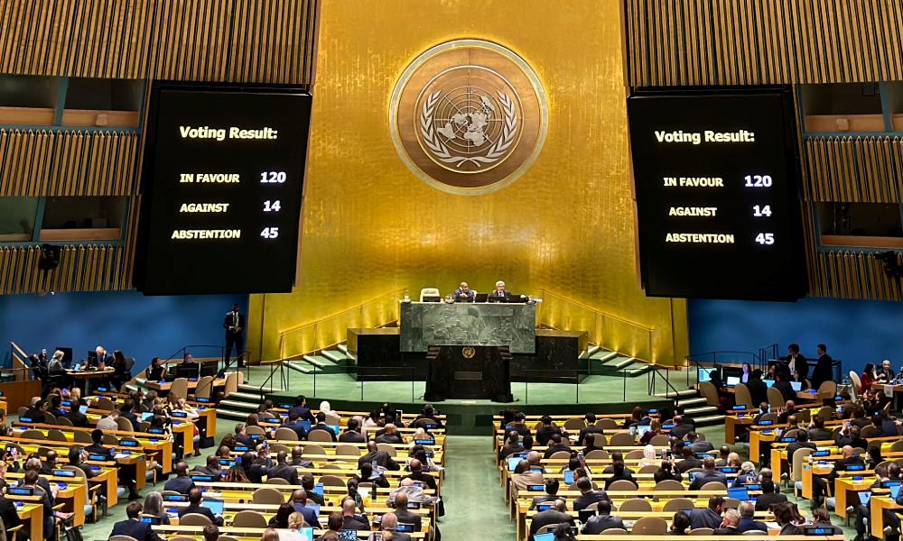 UNGA: Hanya 12 negara sokong AS bantah gencatan senjata di Gaza